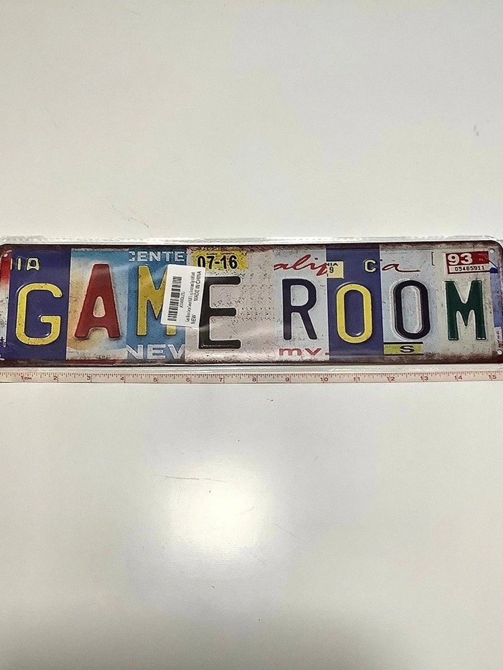 Game Room License Plate Sign